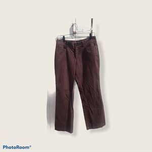 Dockers Petite Brown Boot Cut 6P Medium Pants
